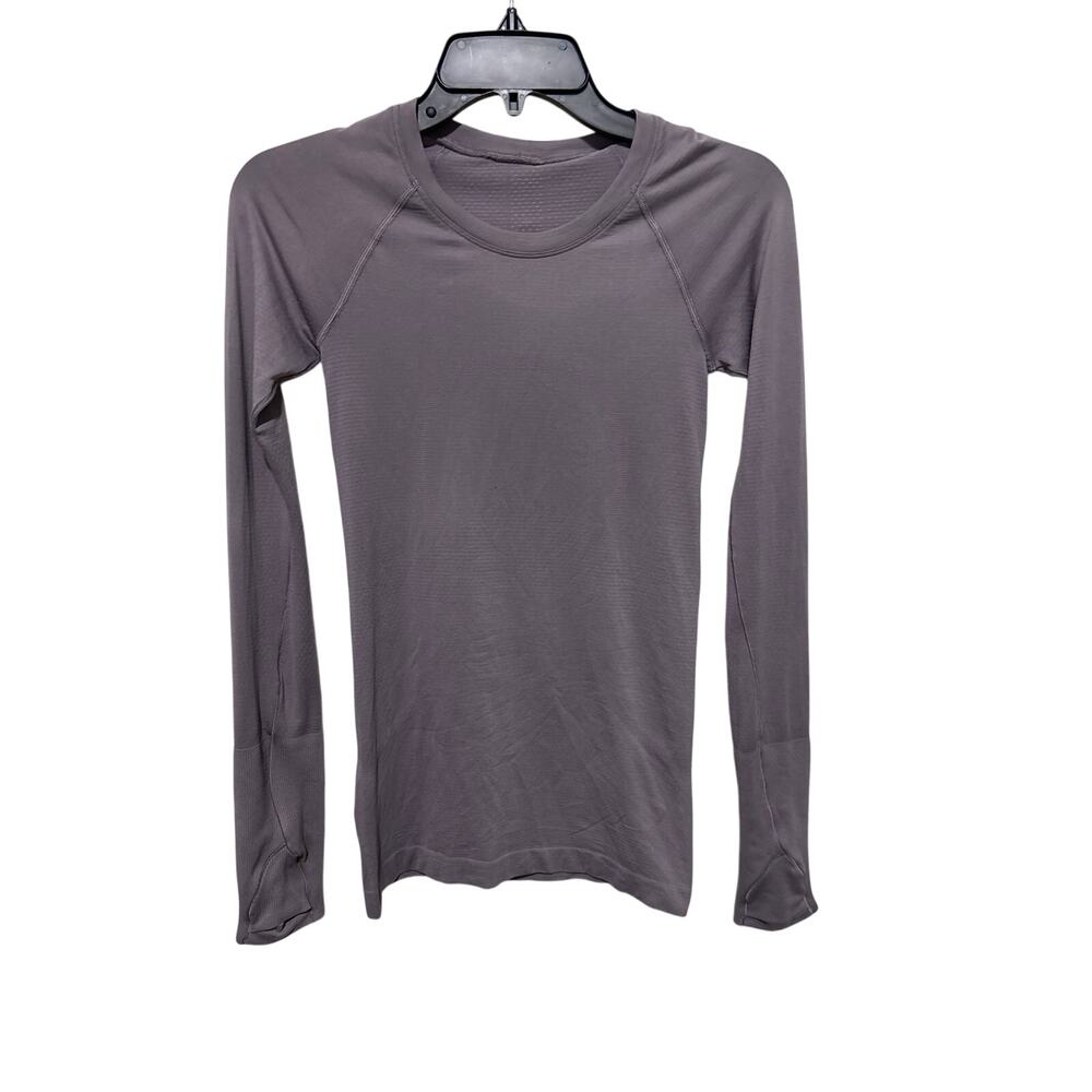 lululemon athletica Long Sleeve Crew Top in Gray